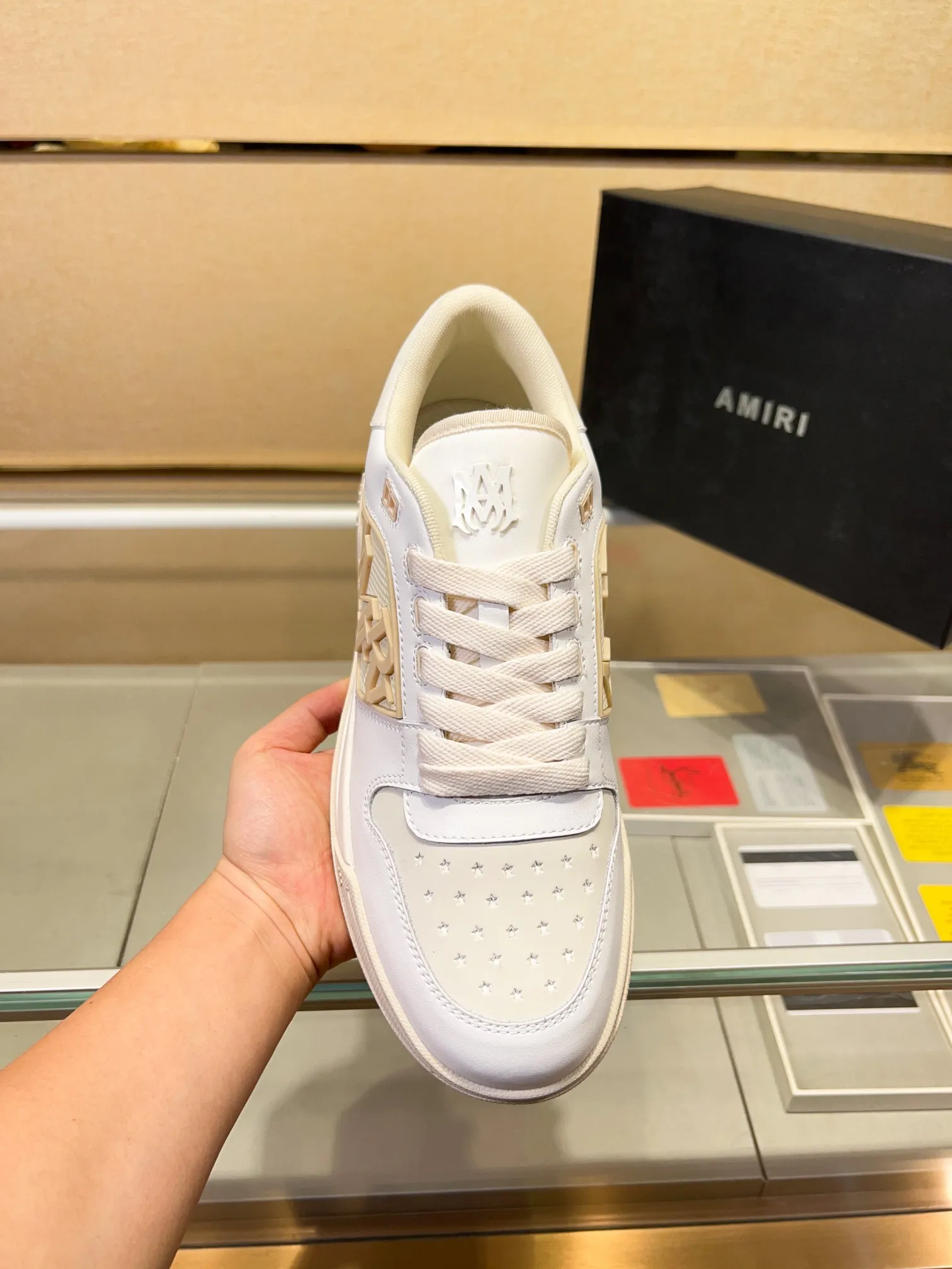 Men's men's shoes 💰500 [New style] 🌲🌲 Amiri - New Amiri trendy shoes, low-top casual sports shoes, the same style as celebrities, made of selected cowhide stitching, original outsole, comfortable on the feet, high-end workmanship, welcome to buy Size: 39-45 (customized for 46)